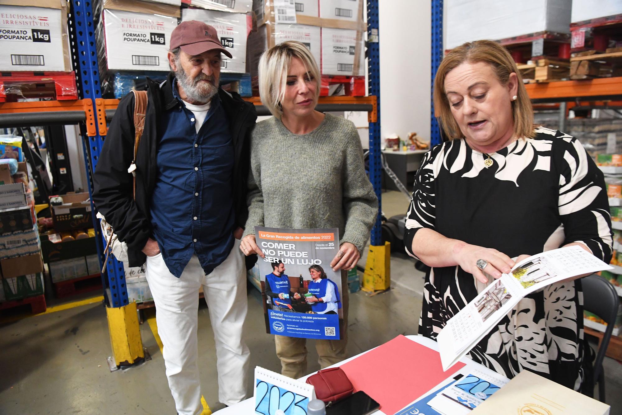 Susana Seivane, madrina de la gran recogida del Banco de Alimentos Rías Altas