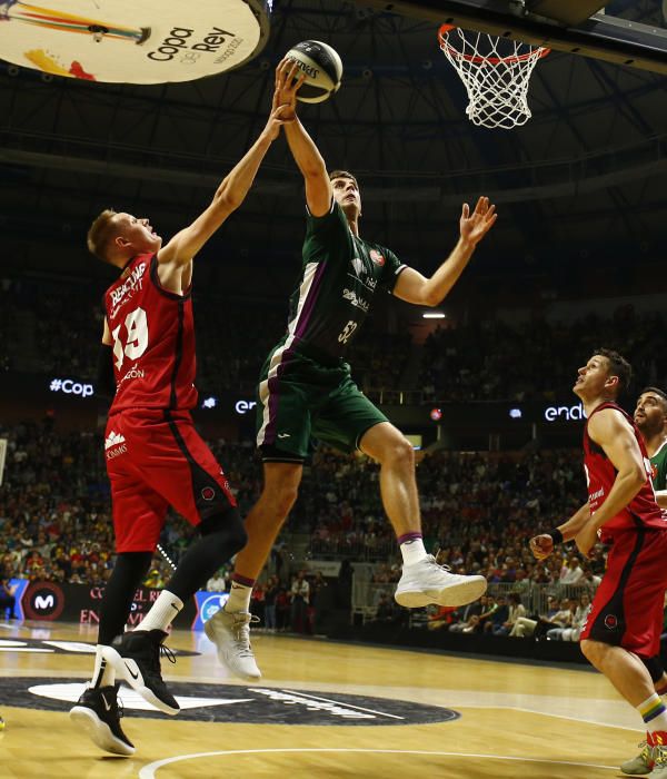 Victoria del Unicaja ante el Zaragoza en la Copa del Rey 2020.