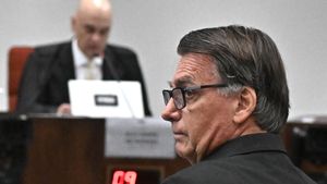 El expresidente de Brasil Jair Bolsonaro, este martes, en el Tribunal Supremo.