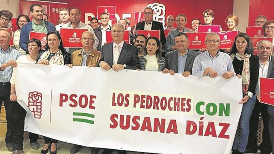 Militantes de Los Pedroches apoyan a Susana Díaz