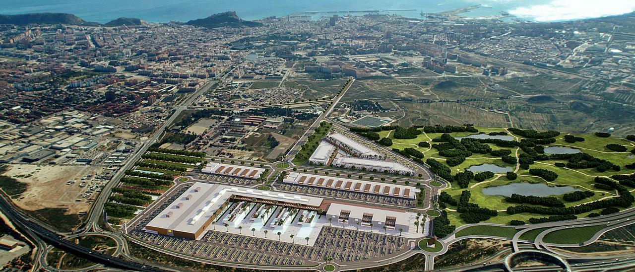 Recreación virtual del proyecto que Alicante Avanza presentó en 2013 al Consell y al que acabó renunciando.