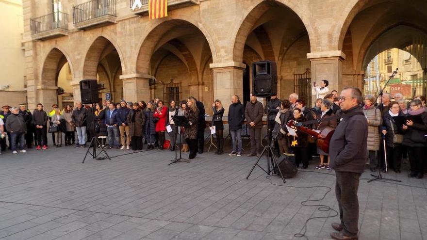 Acte institucional contra la violència masclista a Manresa