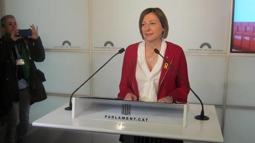 Forcadell renuncia a tornar a presidir el Parlament