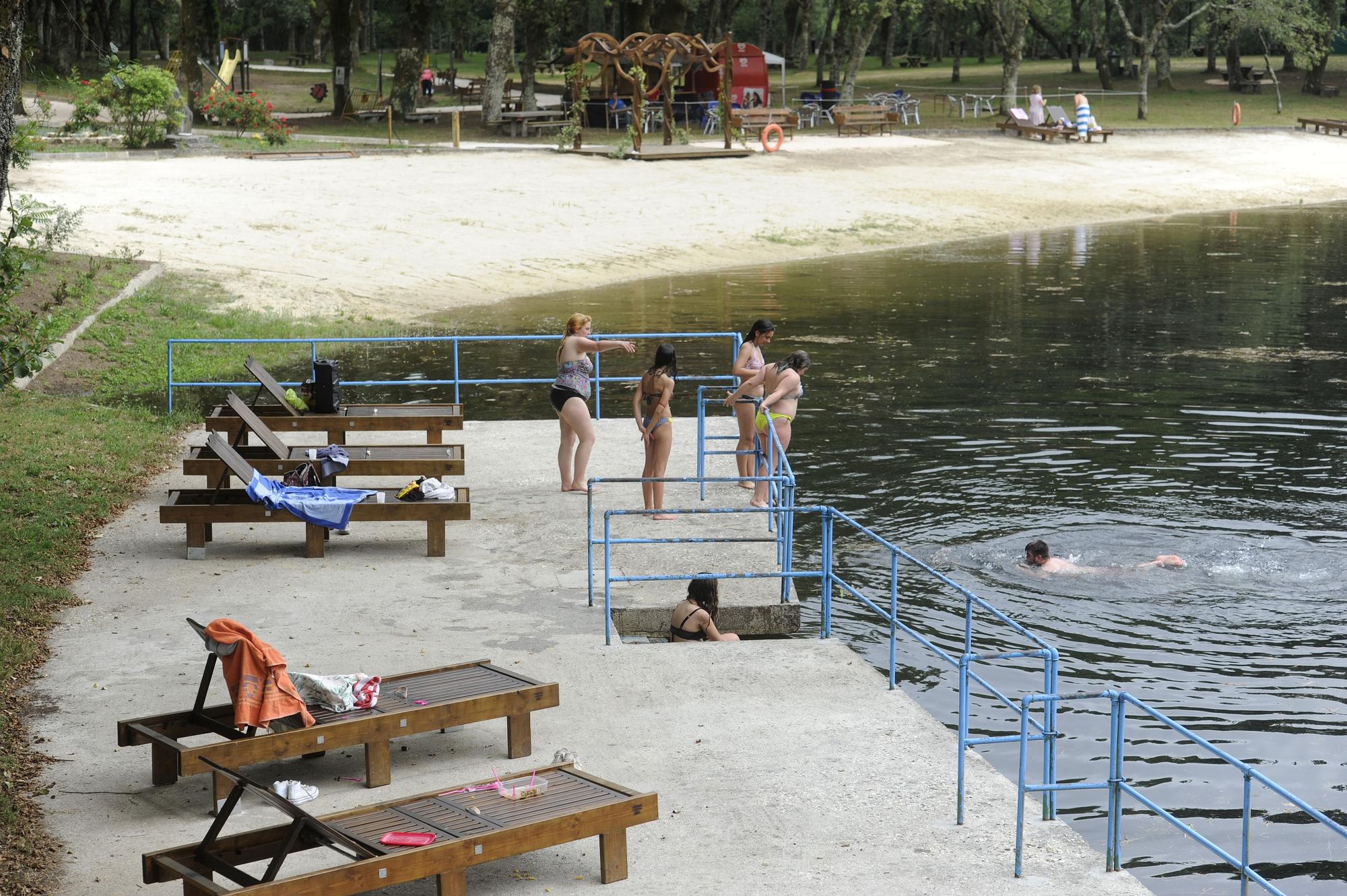 Playa fluvial de Liñares en A Estrada.