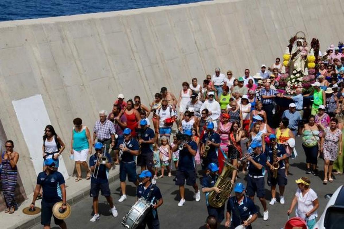 Procesión Marítima de la Virgen del Carmen de Arguineguín al Puerto de Mogán 2016