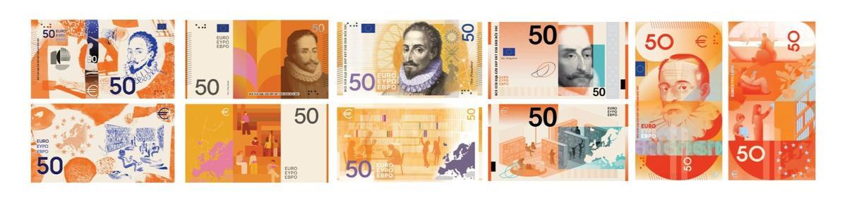 En caso de que alguna de estas propuestas fuese la seleccionada, Miguel de Cervantes protagonizaría el billete con un valor de 50 euros