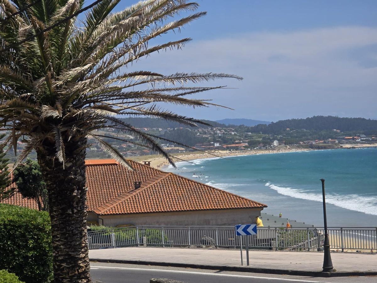 Las vistas sobre A Lanzada.