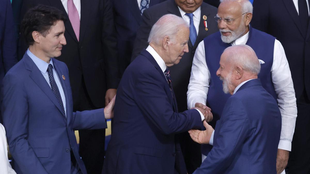 Joe Biden, durante la cumbre del Foro de Cooperación Económica de Asia-Pacífico (APEC).