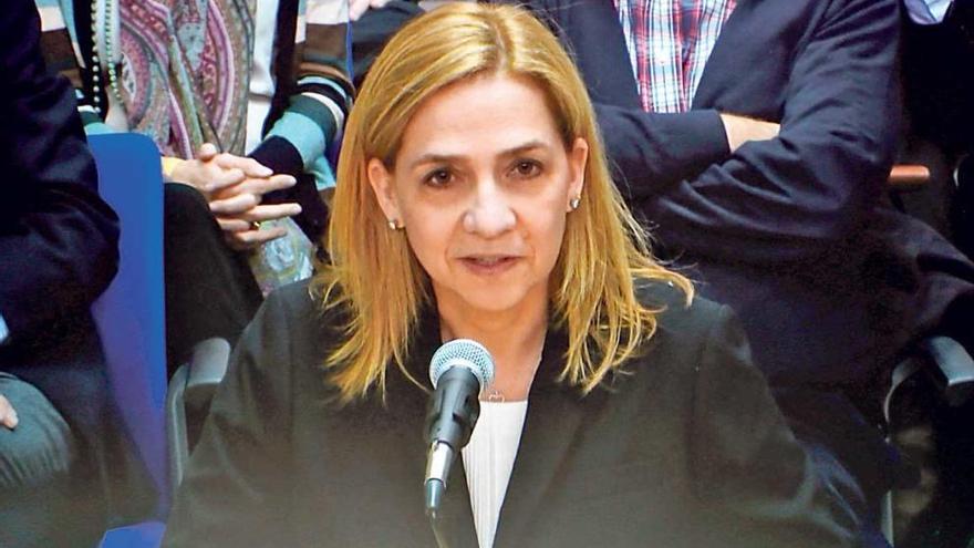 La infanta Cristina de Borbón.