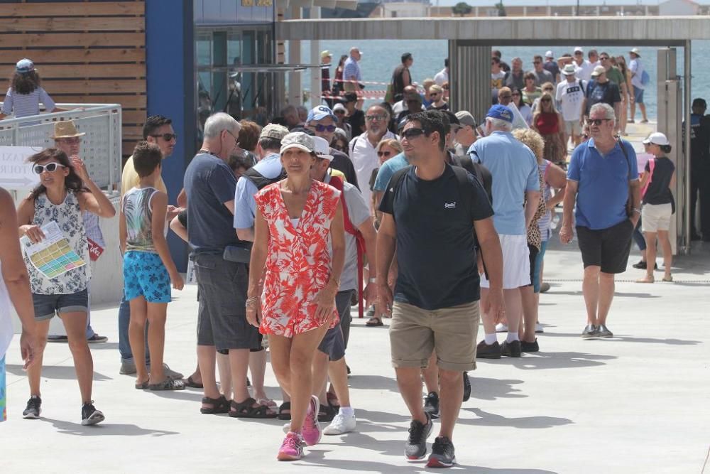 Turistas en Cartagena en el Puente de agosto