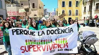 Huelga de profesores en Elche: "Nos han ninguneado"