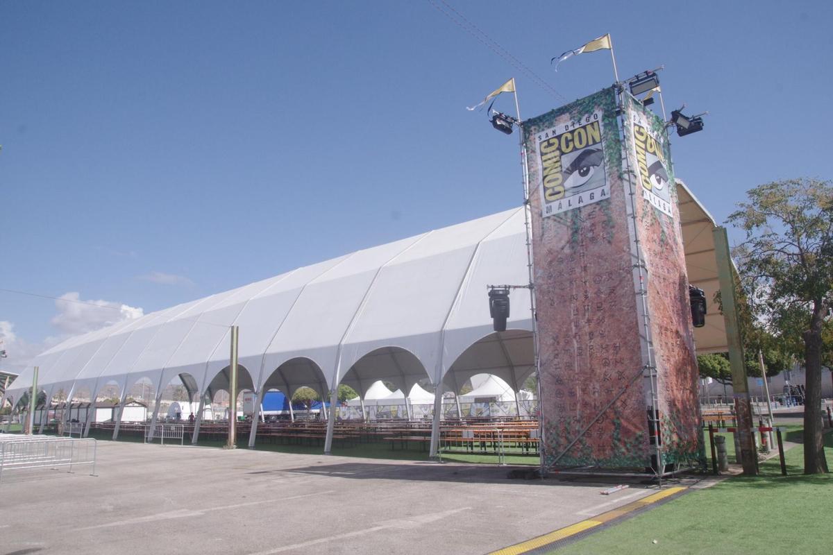 Preparativos para la San Diego Comic-Con Málaga en el Palacio de Ferias de Málaga Preparativos para la San Diego Comic-Con Málaga en el Palacio de Ferias de Málaga
