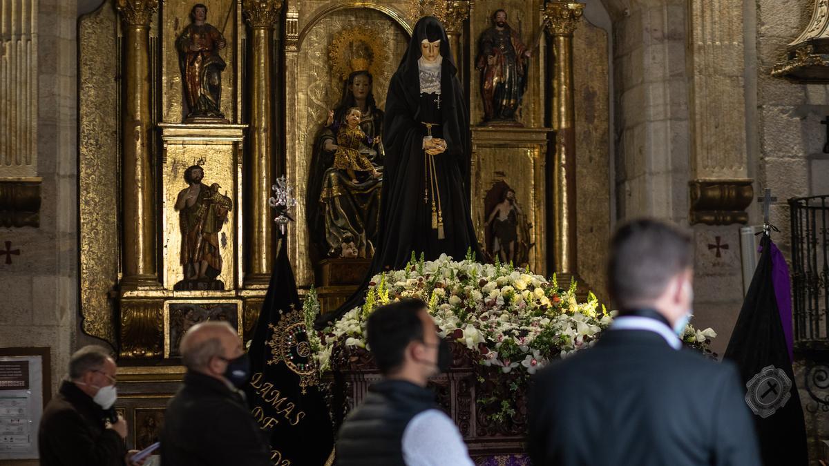 Virgen de la Soledad, de la Cofradía de Jesús Nazareno de Zamora