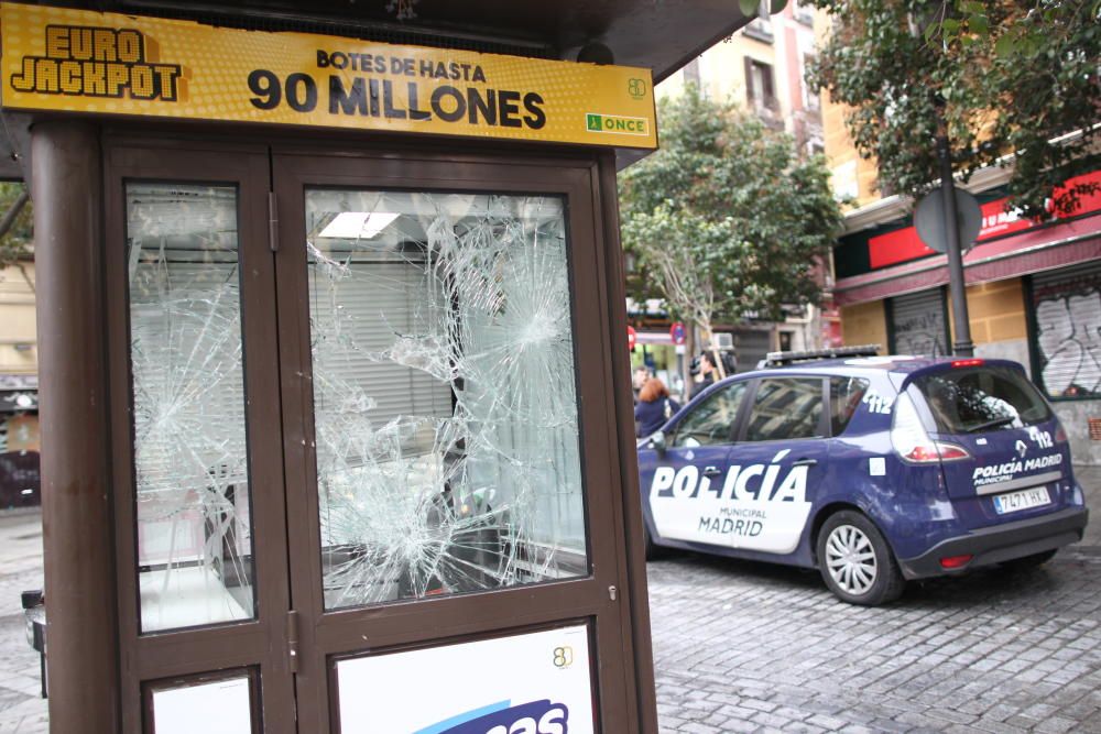 Disturbios en el madrileño barrio de Lavapiés