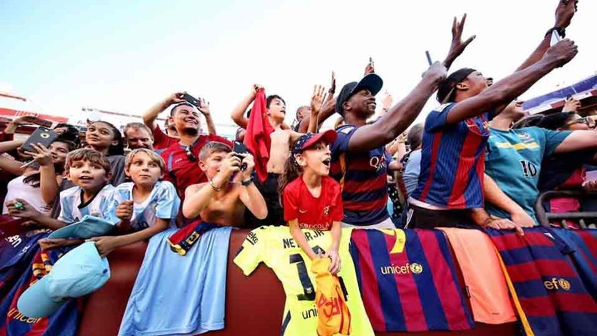 Neymar provocó la locura en el entrenamiento