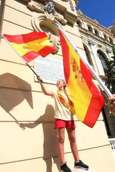 Cientos de malagueños protesta por el referéndum