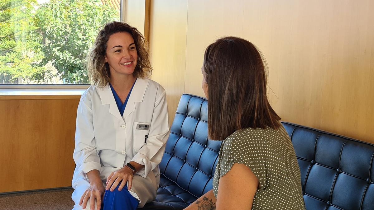 Atención a una paciente en el Instituto Bernabeu