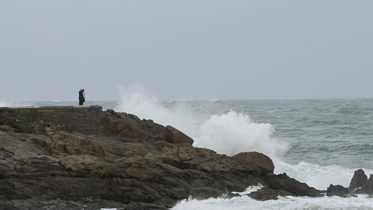 Oleaje en A Coruña.