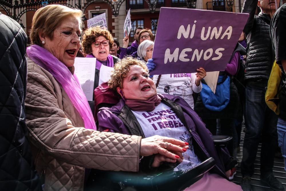 Movilización feminista en Alcoy