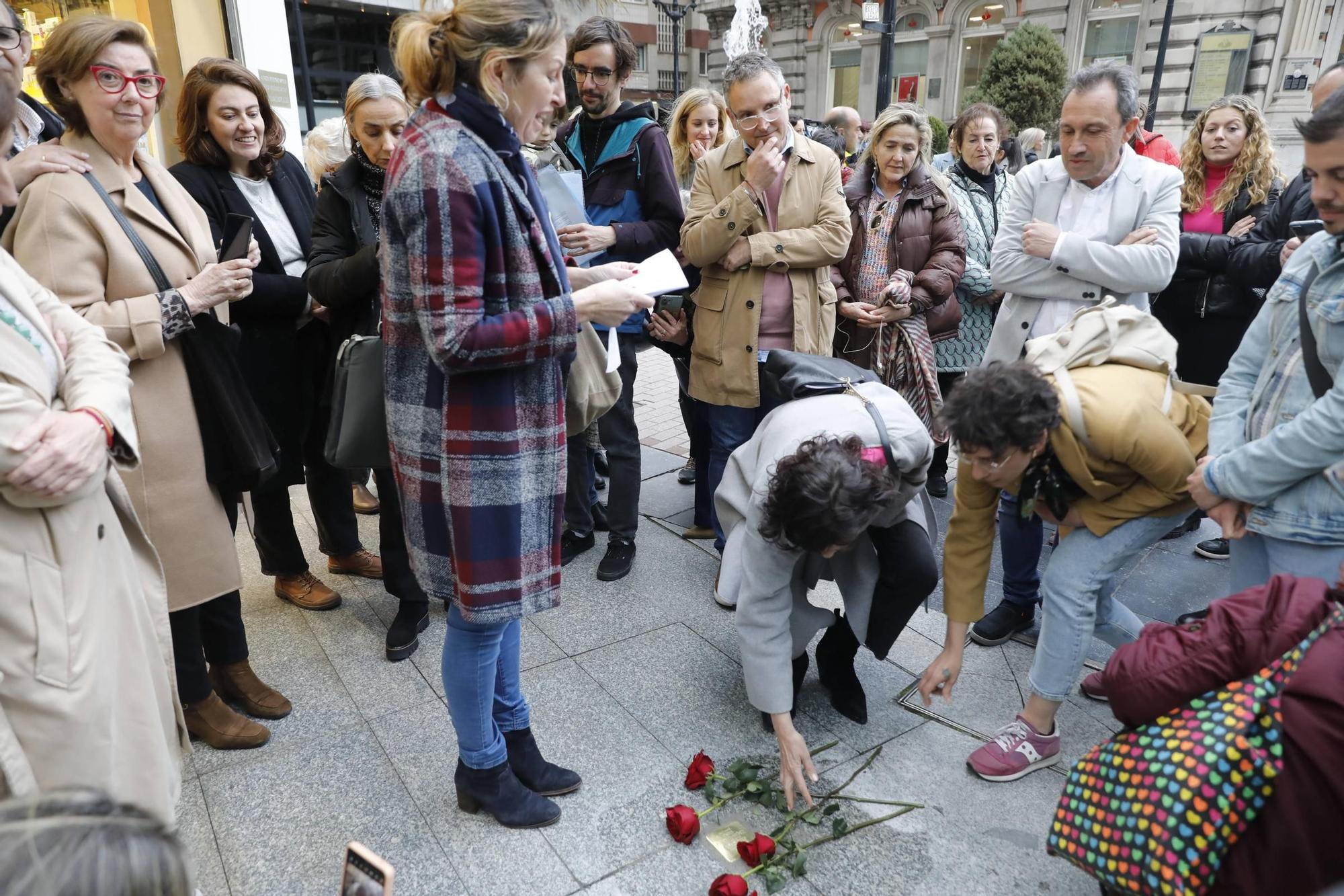 El homenaje a la víctima del nazismo Isidro Álvarez, en imágenes