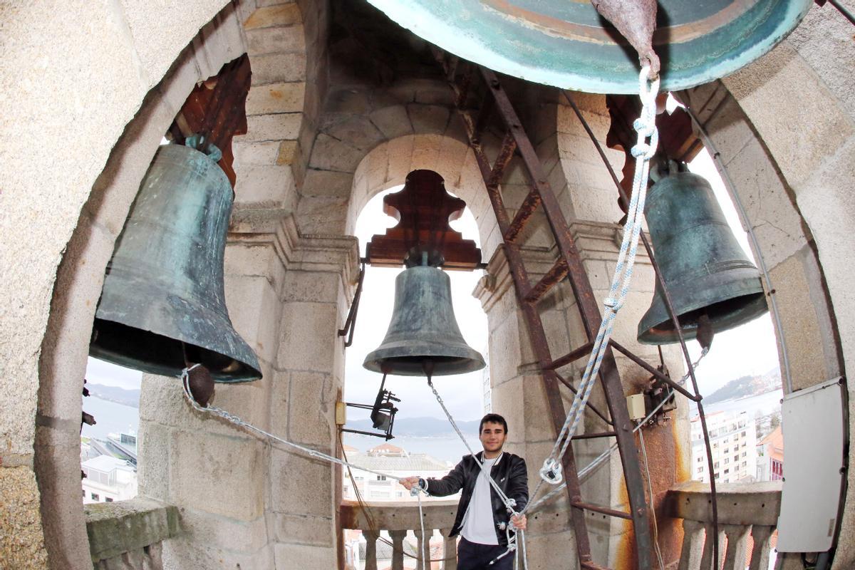 Mateo Vázquez en la Concatedral de Vigo.