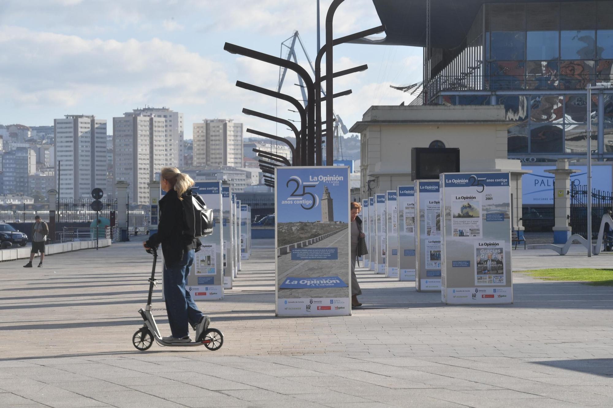 Inauguración de la exposición que conmemora los 25 años de LA OPINIÓN A CORUÑA