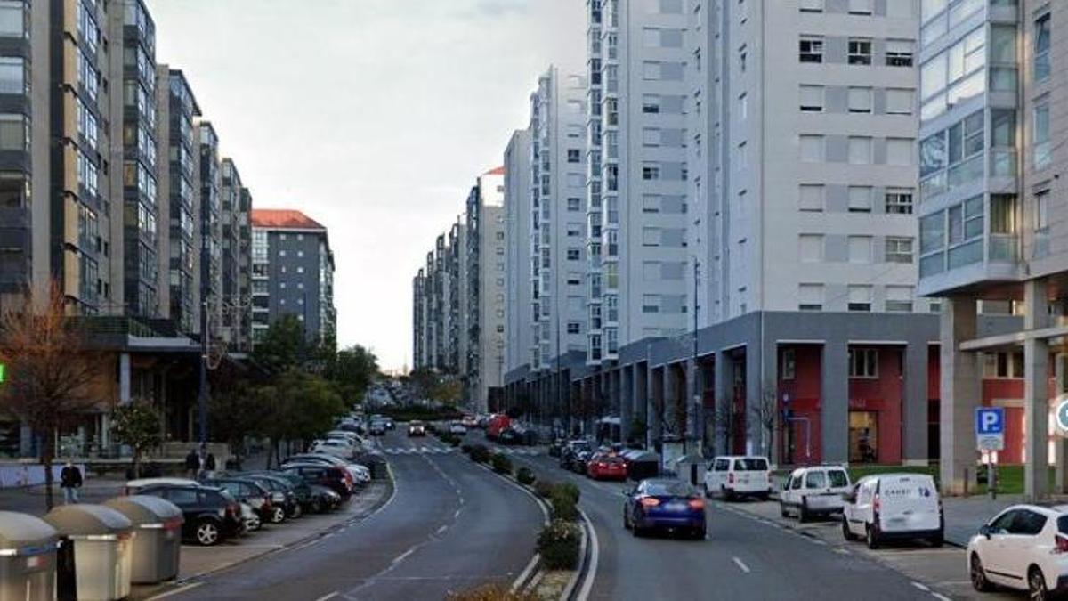 La Rúa Teixugueiras, donde ocurrió el suceso.