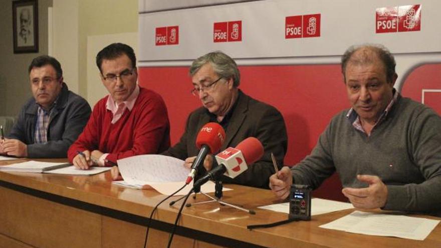 De izquierda a derecha, Martín Benito, Antonio Plaza, José Fernández y José Manuel Chimeno.