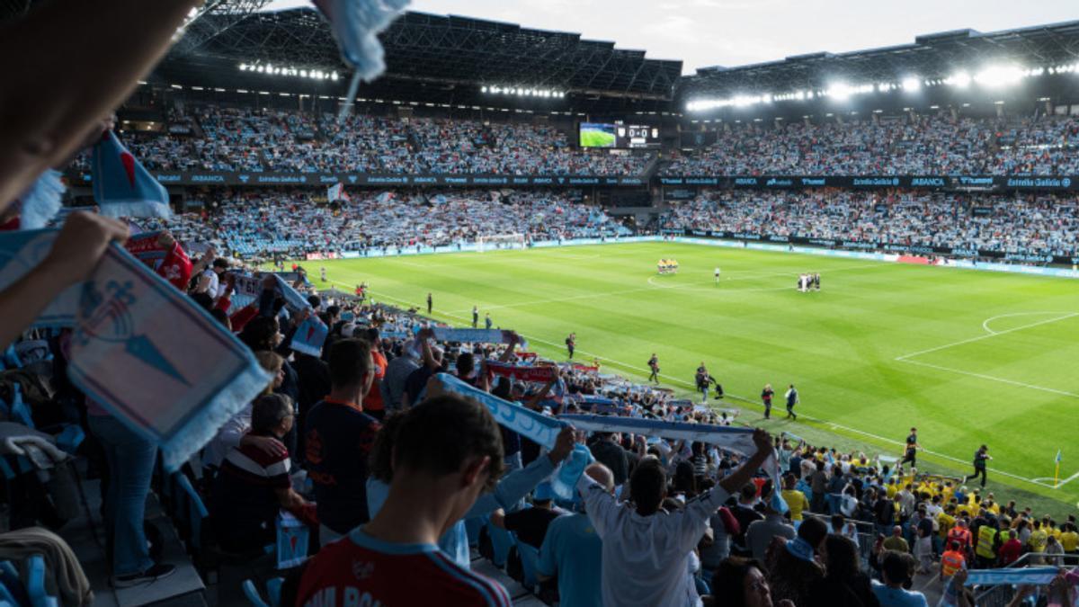 Aficionados del Celta, en un partido disputado en Balaídos esta temporada.