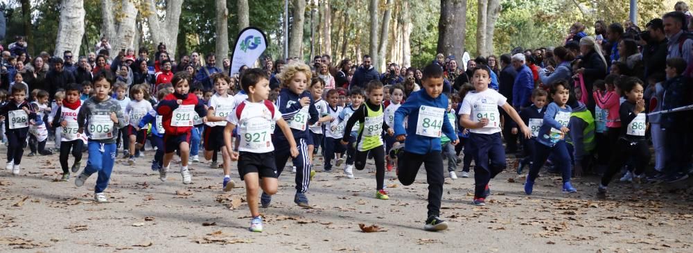 Más de 1.100 jóvenes atletas desafían a las bajas temperaturas para participar en la tradicional carrera de cross escolar.