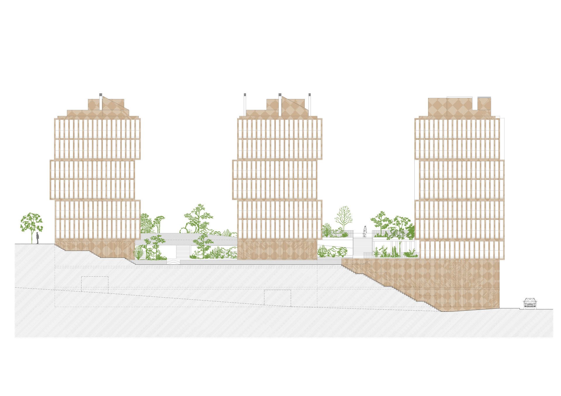 Residencial Cornes: un proyecto del estudio compostelano Carbajo Barrios