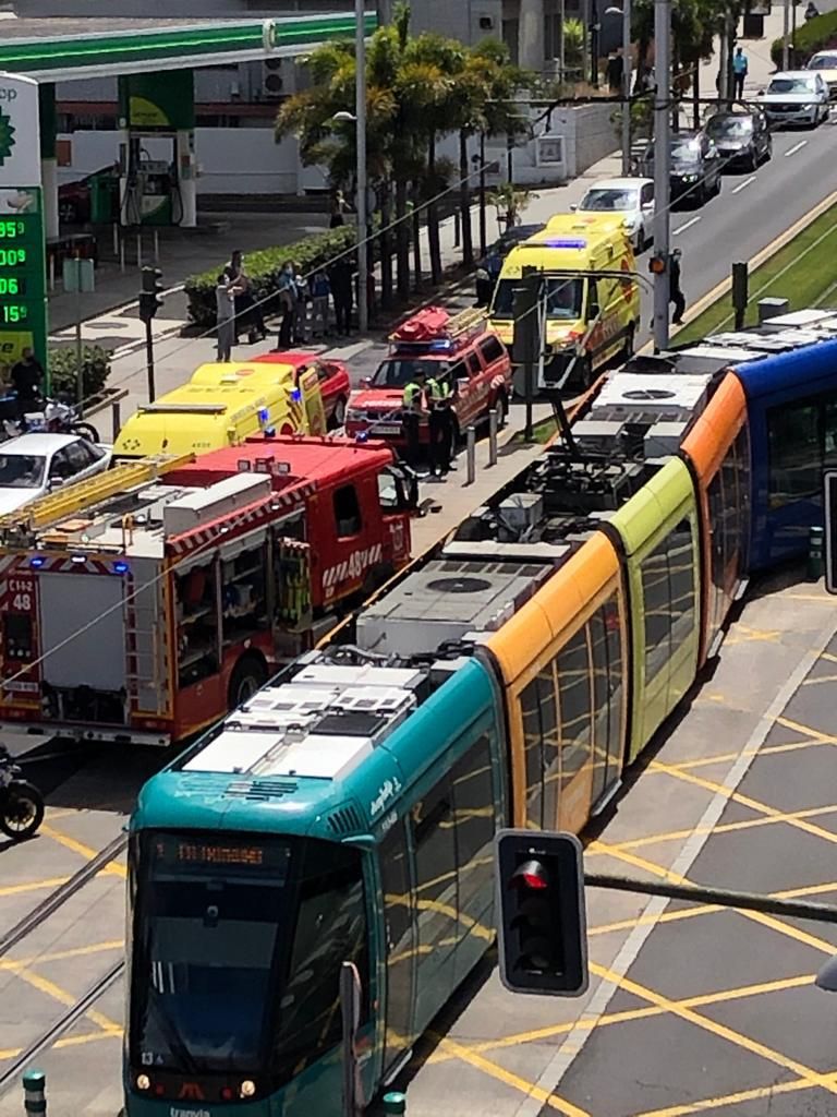 Colisión de un turismo con el tranvía