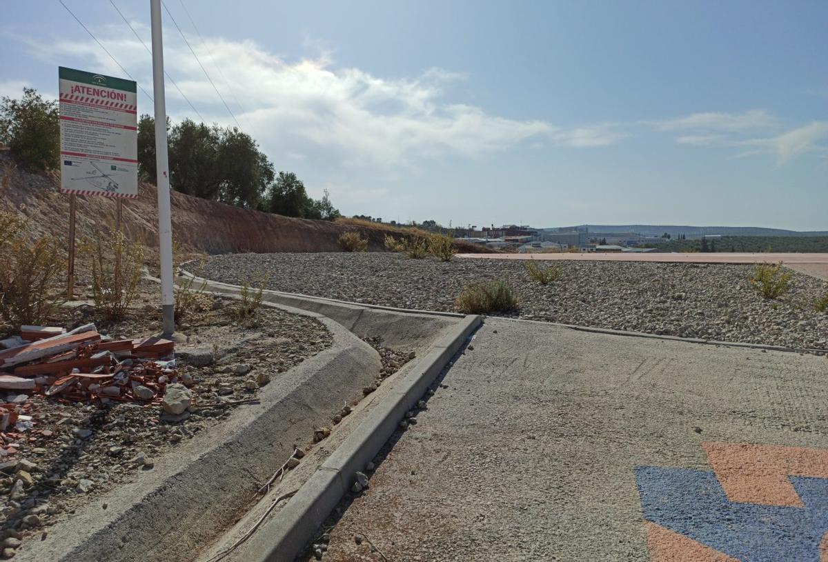 Terrenos del futuro centro sanitario, actualmente utilizados como helipuerto.