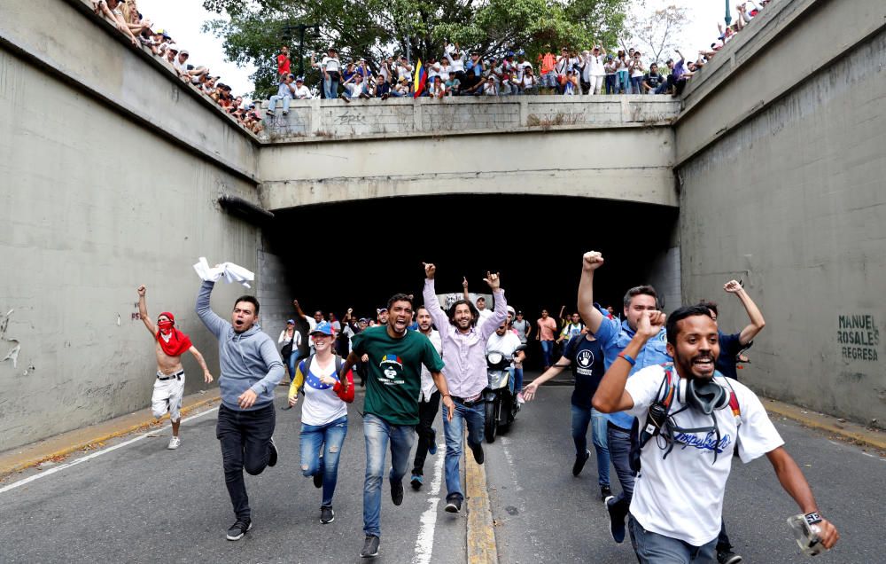 Las imágenes de la protesta en Venezuela.