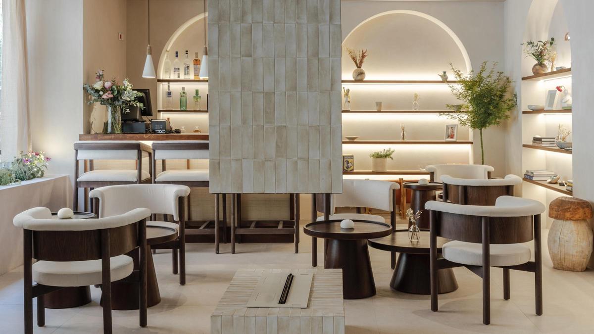 El interior del restaurante Emi, en Gaztambide.