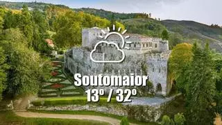 El tiempo en Soutomaior: previsión meteorológica para hoy, jueves 11 de junio