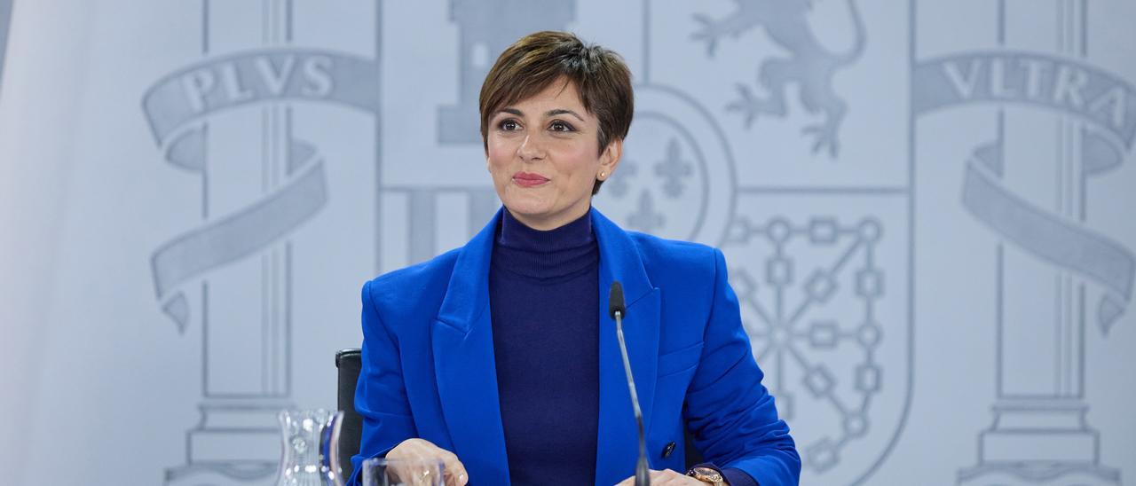 La ministra de Política Territorial, Isabel Rodríguez.