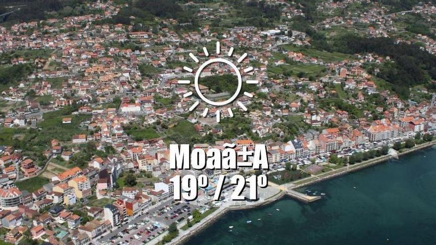 El tiempo en MoaÃ±a: previsión meteorológica para hoy, miércoles 15 de julio