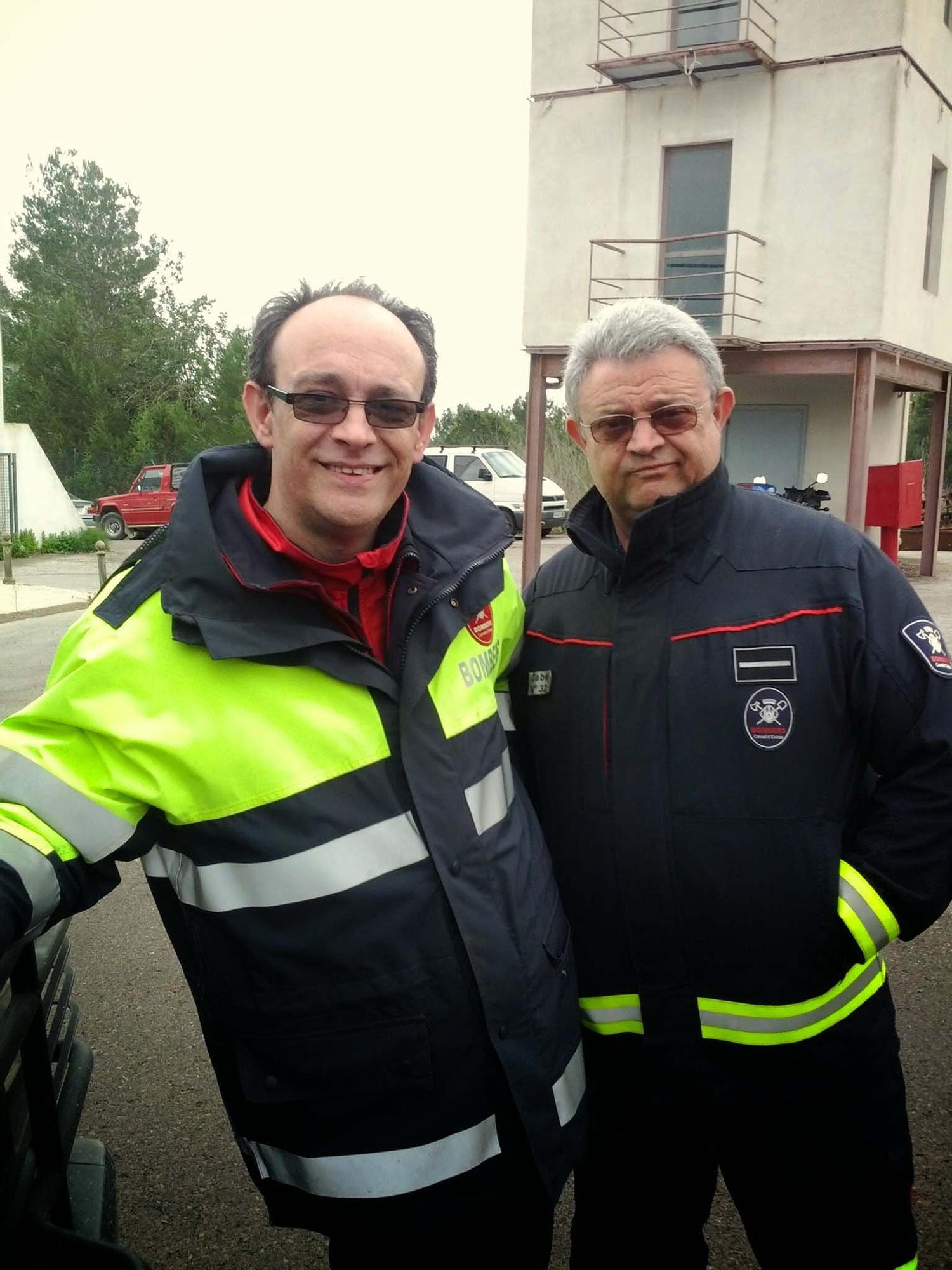 Imágenes de Bruno Roig Ribas, bombero de Ibiza que se jubila