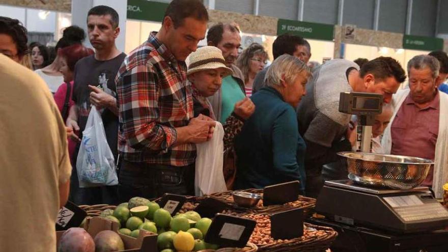 Visitantes en la última edición de la Feria Hispalousa de Productos Ecológicos.