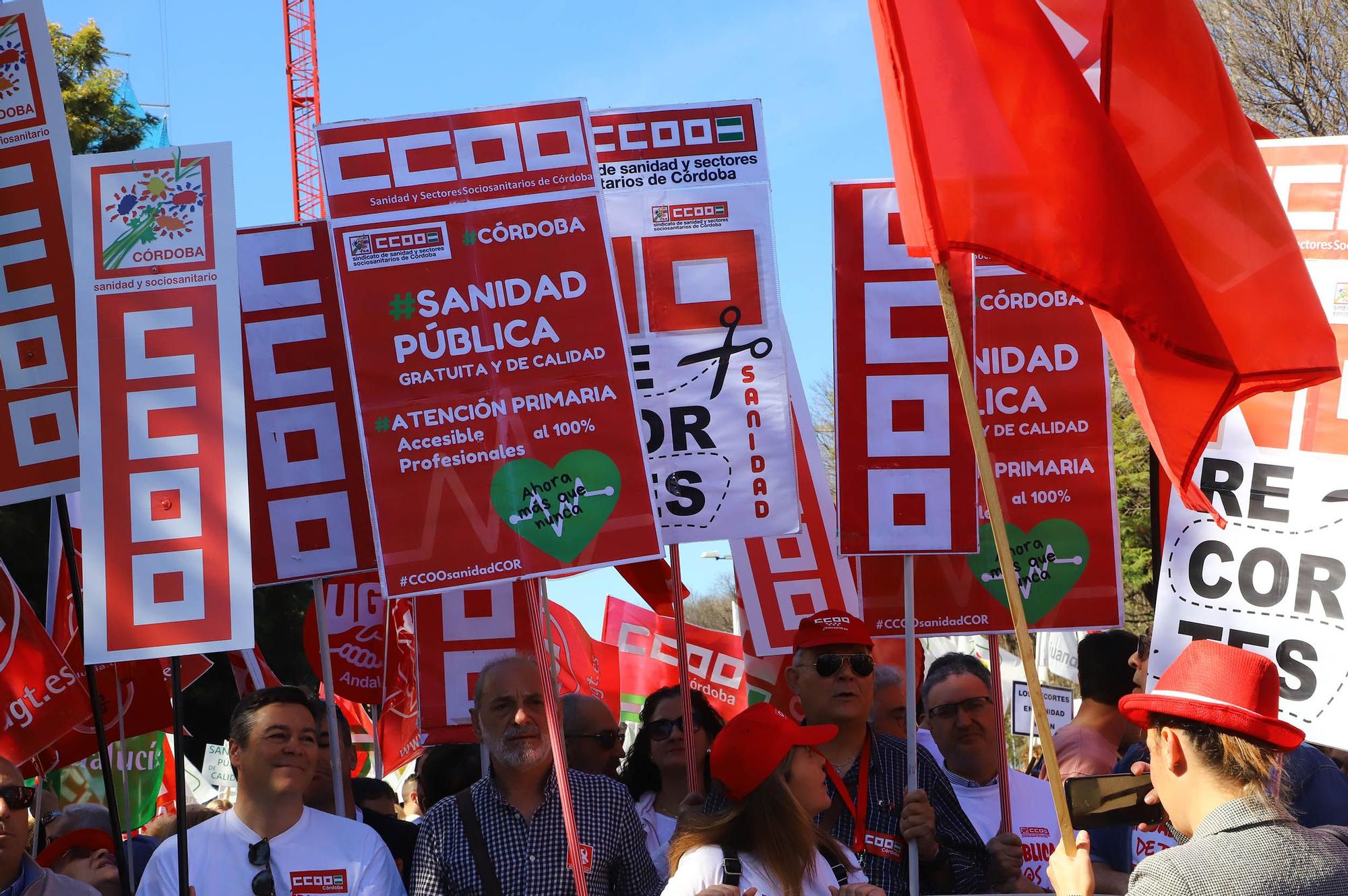 Manifestación en defensa de la sanidad pública