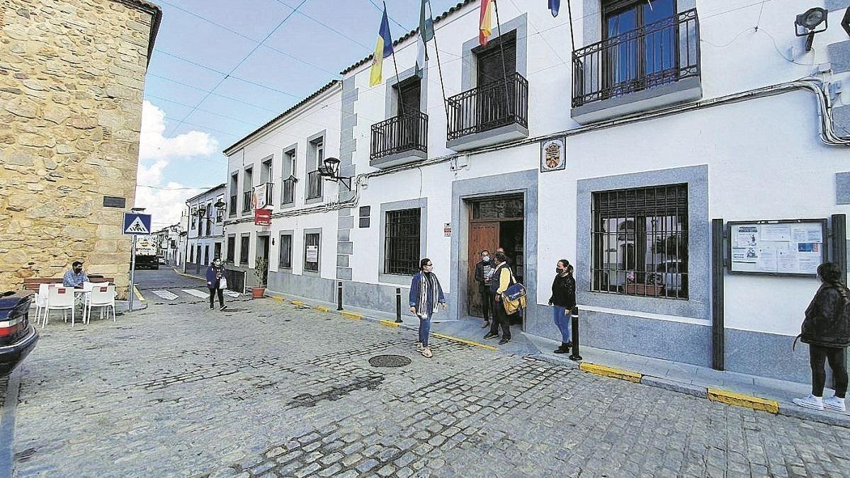Vista de una calle de El Guijo.