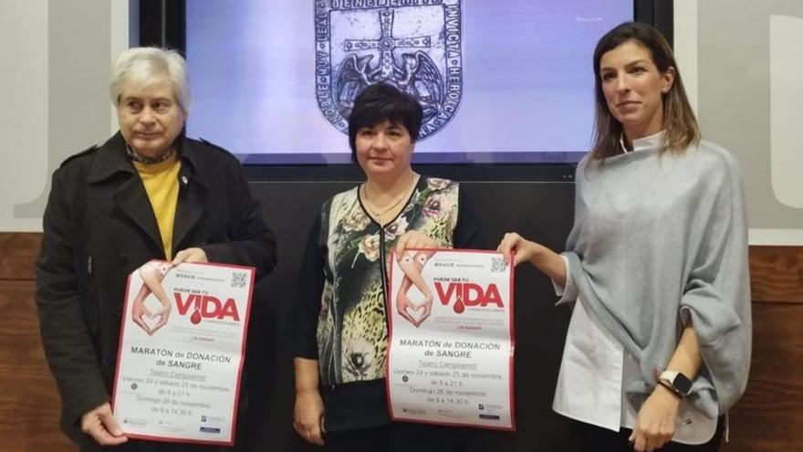 Ernesto Marcos, María Teresa Díaz y Lourdes García. | LNE