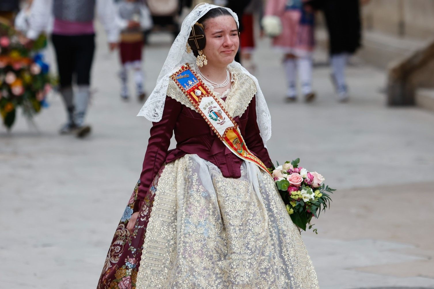 Falleras Mayores en la Ofrenda 2025. Día 17 (1/4)