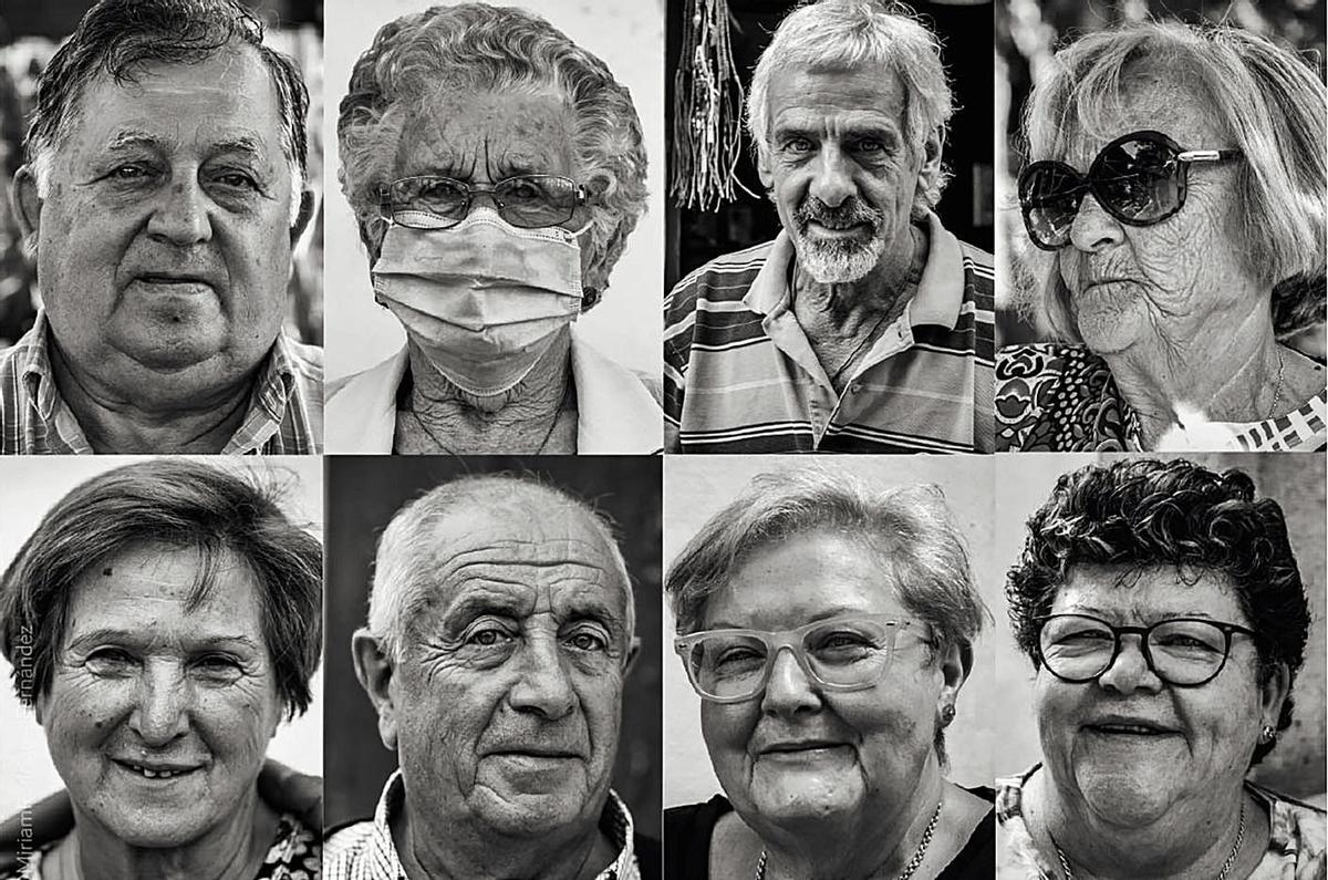 Algunos de los “paisanos” fotografiados por Miriam Rodríguez.