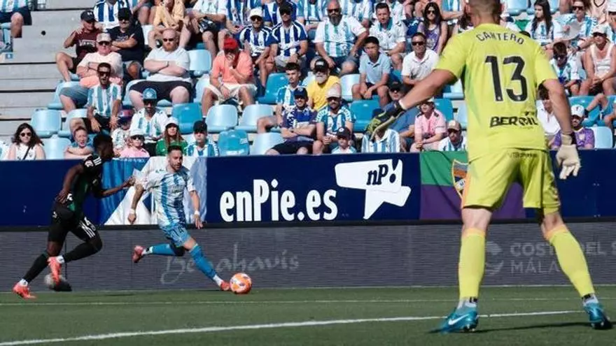 El 2-2 del Málaga en el Málaga 2-2 Burgos de la jornada 42 de LaLiga Hypermotion