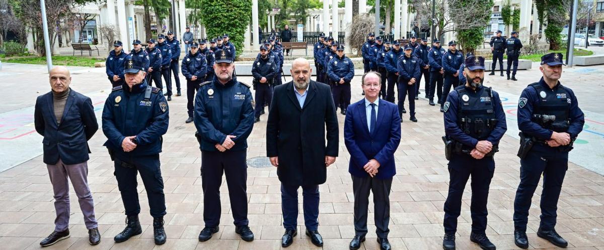 Asistieron Miquel Busquets, regidor de Seguridad Ciudadana, y Guillem Mascaró, intendente de la Policía Local.