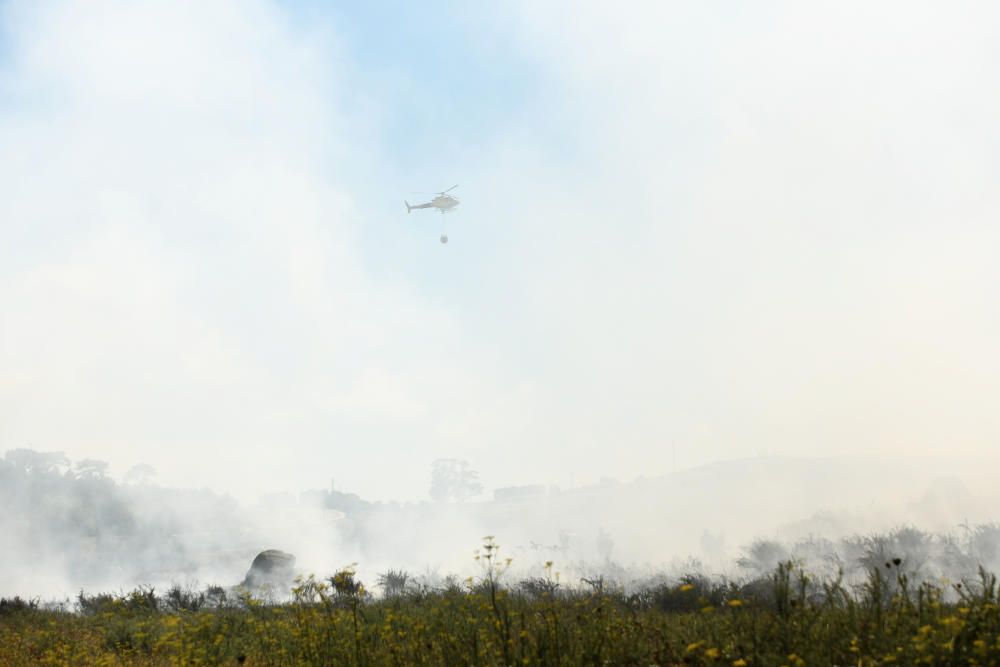 Un incendio en Visma, el segundo en ocho días, calcina 16.000 metros cuadrados.