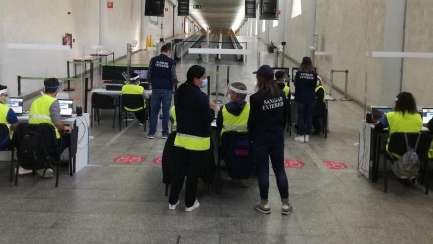 Die Einreisekontrolle am Flughafen von Palma de Mallorca.