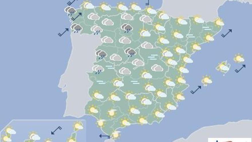 Previsión del lunes: Intervalos nubosos en Canarias